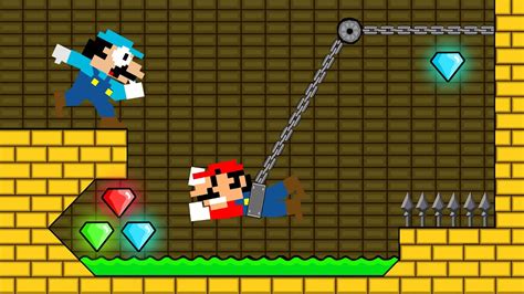Mario HOT Mario ICE Escape The Watergirl And Fireboy Part YouTube
