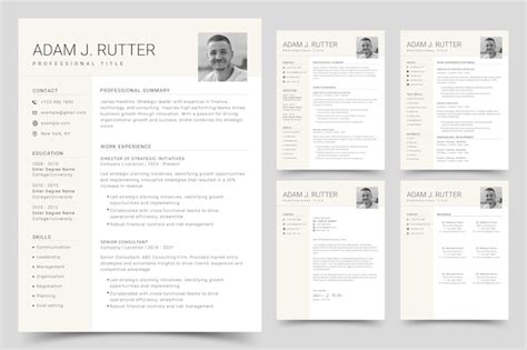 Premium Vector Modern Resume Template Cv Cover Letter