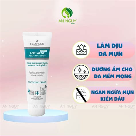 Kem D Ng Floslek Anti Acne Mattifying Cream Ki M So T D U Mlkem