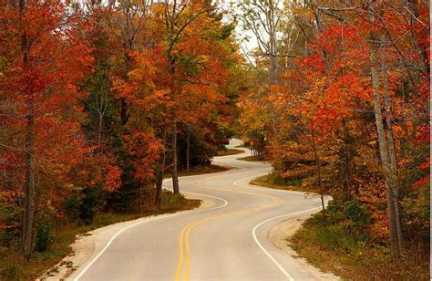 Jens Jensen Winding Road Highway 42 Northport Wisconsin Usa Road