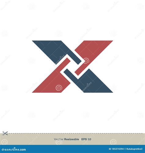 Letter X Vector Logo Template Illustration Design Vector Eps Stock