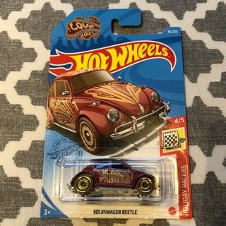 Volkswagen Beetle Fusca Hot Wheels GRY VW Fusca HW Holiday Racers Shopee Brasil
