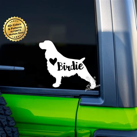 Spaniel Decal Etsy