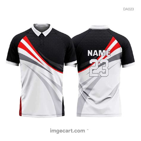 Cricket Jersey Design Red and Black - imgecart