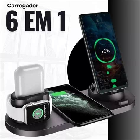 Base De Carregamento Indu O Em Para Iphone Watch Airpod Modelo