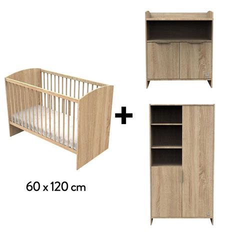 Chambre Azur Lit 60x120 Commode Armoire De Sauthon Baby S Sweet