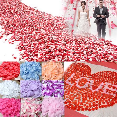 Aliexpress Buy Ourwarm Pcs Wedding Flowers Silk Rose Petals