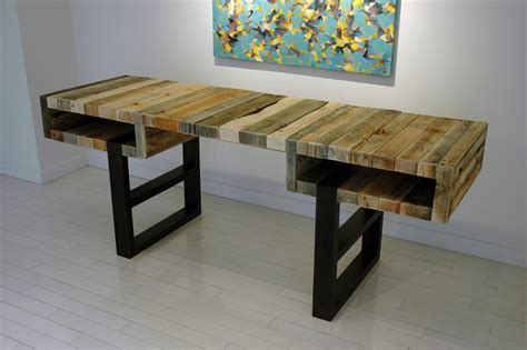 Creative Pallet Desk Designs Pallet Desk Wood Pallet Tables Wooden