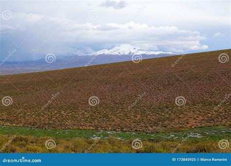 Landscape of the Bolivian Highlands. Desert Landscape of the Andean ...