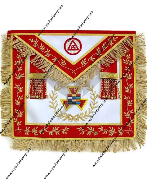 Masonic Royal Arch Grand High Priest Apron Wreath Bullion Hand