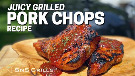 Juicy Grilled Pork Chops Recipe On The Charcoal How To Bbq Pork Chops Youtube