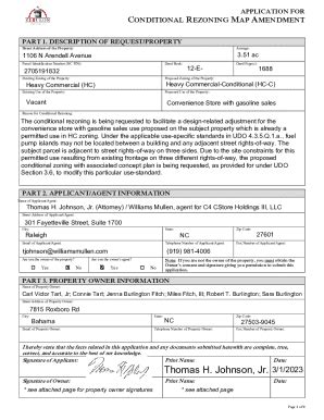 Fillable Online Zoning Map Amendment Rezoning Process Fax Email Print