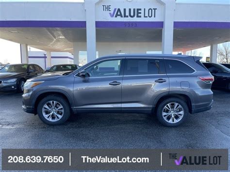 Pre Owned Toyota Highlander Xle V D Sport Utility In Boise