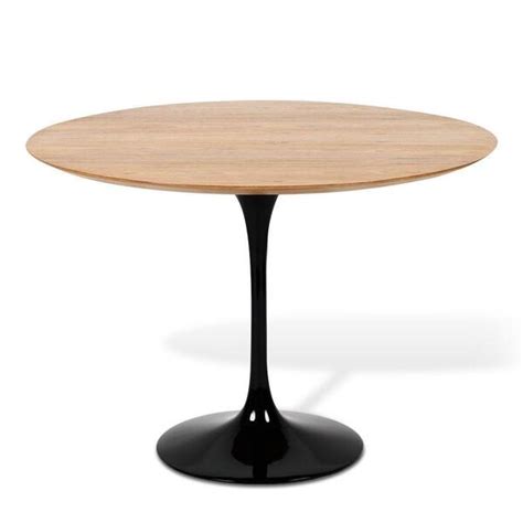 Mesa De Jantar Tulipa Saarinen Redonda 70 Cm Preto Leroy Merlin