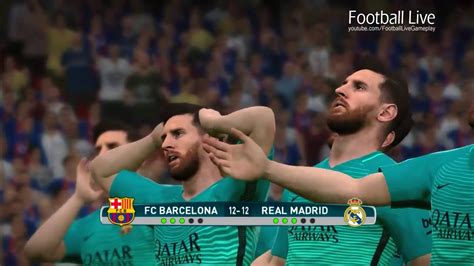 PES 2017 Penalty Shootout Team L MESSI Vs Team C RONALDO FC Barcelona