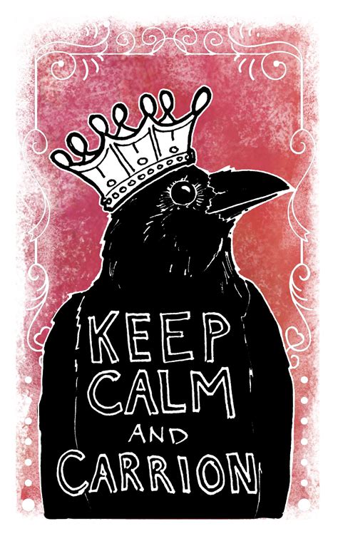 Keep Calm & Carrion Sticker | Etsy