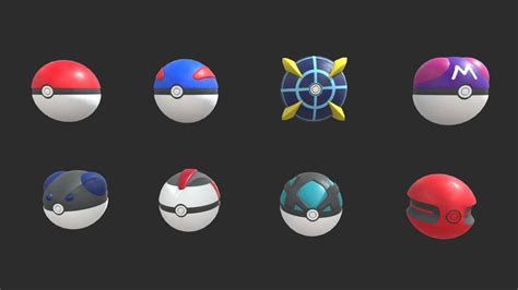 Pokeballs A 3d Model Collection By Bliss13 Sketchfab