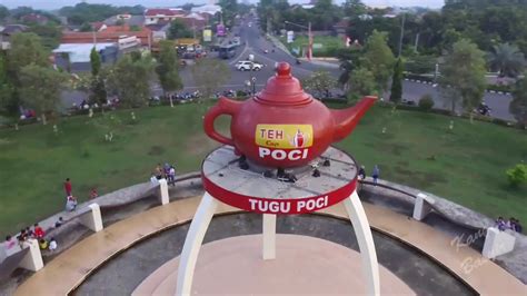 Indahnya Tugu Teh Poci Di Kota Slawi Drone Video YouTube