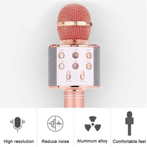 Bebeboutik Zf Microphone Karaoke Sans Fil Karaok Microphone