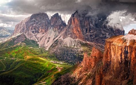 Fondos de pantalla Italia Tirol del Sur Dolomitas las montañas los