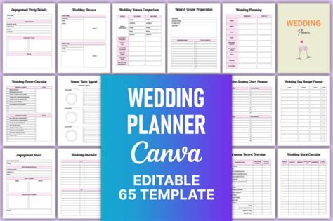 Editable Wedding Planner Canva Kdp Graphic By Nr Creative Shop