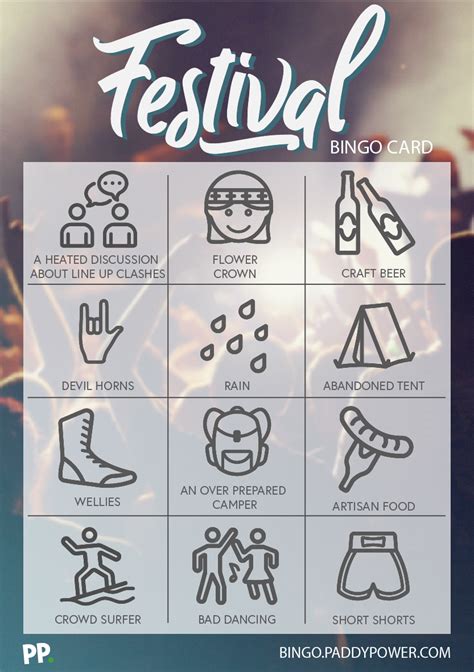 Festival Bingo Ingoodtasteblog