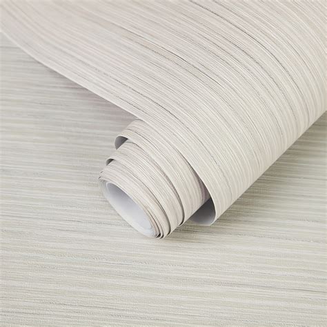 1pc Plastic Roll Beige Self Adhesive Wallpaper With Sticky Back Texture Wallpaper Contact Paper