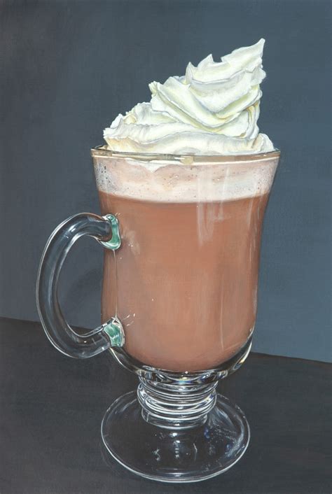 Frothy Hot Chocolate Painting By Madeline Parker Artmajeur Hot Chocolate Frothy Chocolate
