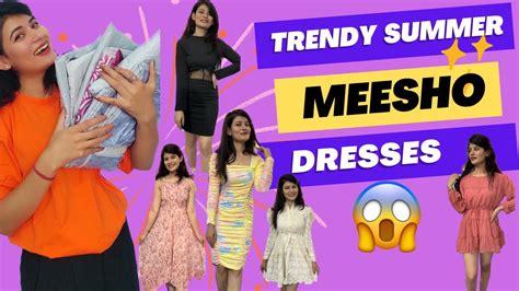 7 Summer Dresses From Meesho Starting At Just Only 200 Meesho Haul