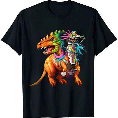 Unleash Your Inner Warrior With This Epic Unicorn Riding T Rex Dinosaur