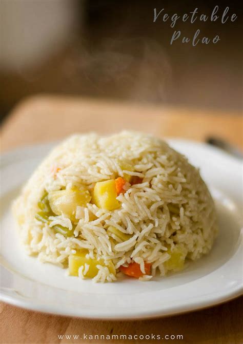 Vegetable Pulao Recipe How To Make Veg Pulao Kannamma Cooks