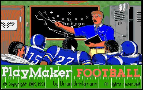 PlayMaker Football : Free Download, Borrow, and Streaming : Internet ...