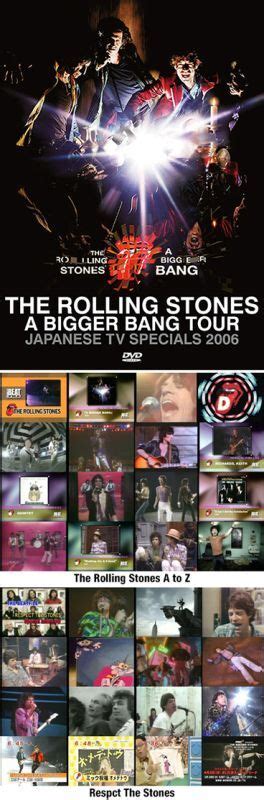 THE ROLLING STONES A BIGGER BANG TOUR JAPANESE TV SPECIALS 2006