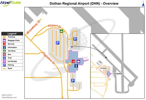 Dothan - Dothan Regional (DHN) Airport Terminal Maps - TravelWidget.com