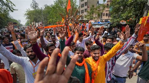 Despite No Permission Large Group Takes Out March On Ram Navami In