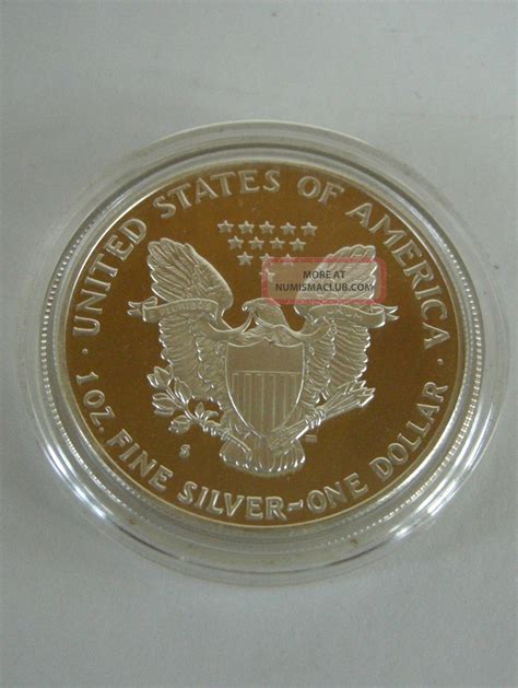 1987 S American Eagle One Ounce Proof Silver Bullion Coin W Box