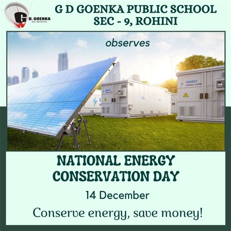 National Energy Conservation Day Gd Goenka Rohini