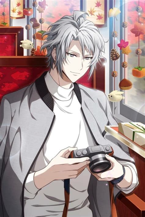 An Anime Character Holding A Game Controller In Front Of A Poster With