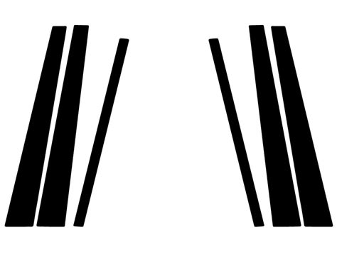 Bmw 7 Series 1988 1994 Matte Back Pillar Post Trim Diy Flat Black