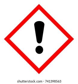 Raster Illustration Ghs Hazard Pictogram Harmful Stock Illustration