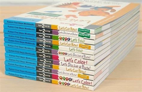 KUMON Let s Sticker Paste Bộ Sách 12 Cuốn Sách Sticker Cho Bé 2