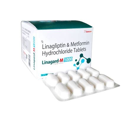 LINAGLIPTIN 2 5MG METFORMIN HYDROCHLORIDE IP 1000 MG Packaging Size