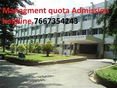 B Tech Through Managaement Quota Admission In Rv College Of Engineering