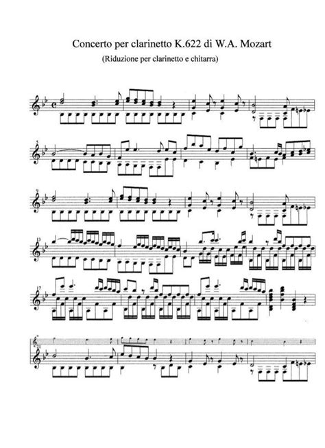 Mozart clarinet concerto_guitar