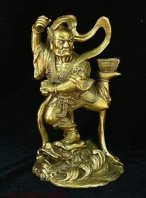 Collect China Brass Copper Myth Kui Xing Kuixing Point Bucket God On