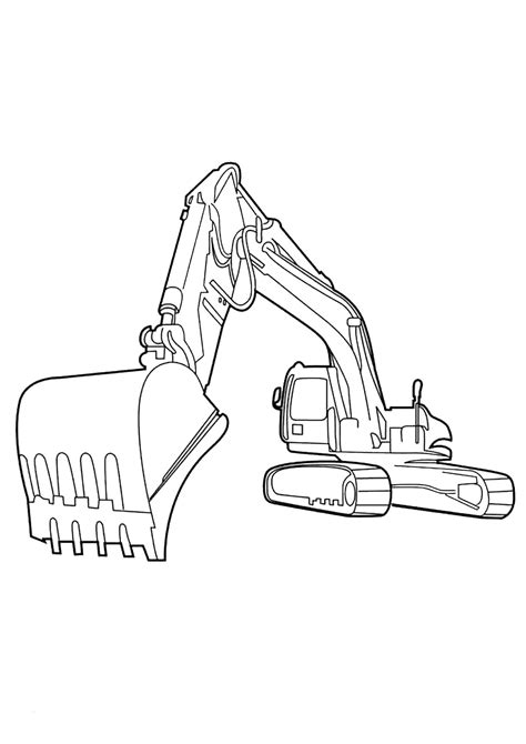Disegni Di Escavatori Da Colorare Pianetabambini It