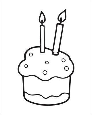 Page 5 | Happy Birthday Coloring Page Vector Art, Icons, and Graphics ...