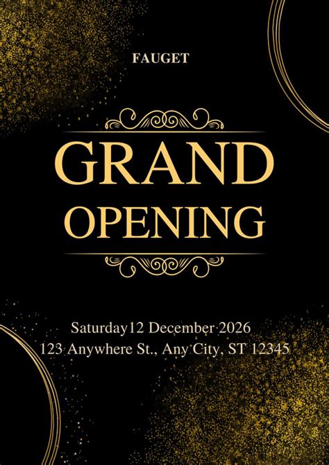 Free Custom Printable Grand Opening Flyer Templates Canva Off