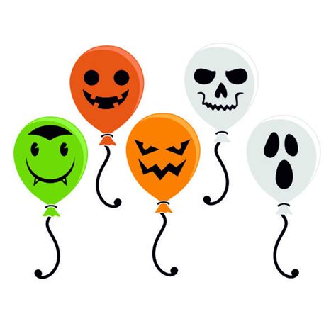 Halloween Balloon Monsters Ghost Pumpkin Cuttable Svg Png Dxf Etsy