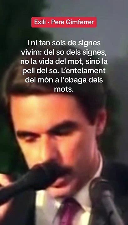 Aznar Recita A Pere Gimferrer En Catal N V Deo Dailymotion